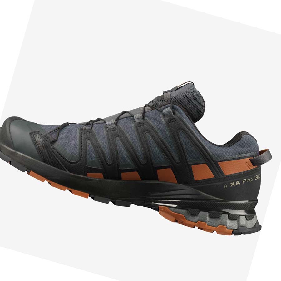 Salomon XA PRO 3D V8 GORE-TEX WIDE Erkek Patika Koşu Ayakkabısı Siyah | TR 3537MQZ